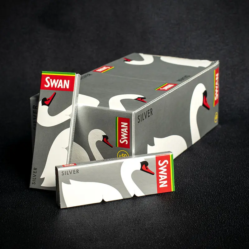Swan Rolling Papers Regular Silver - Box Of 50 1