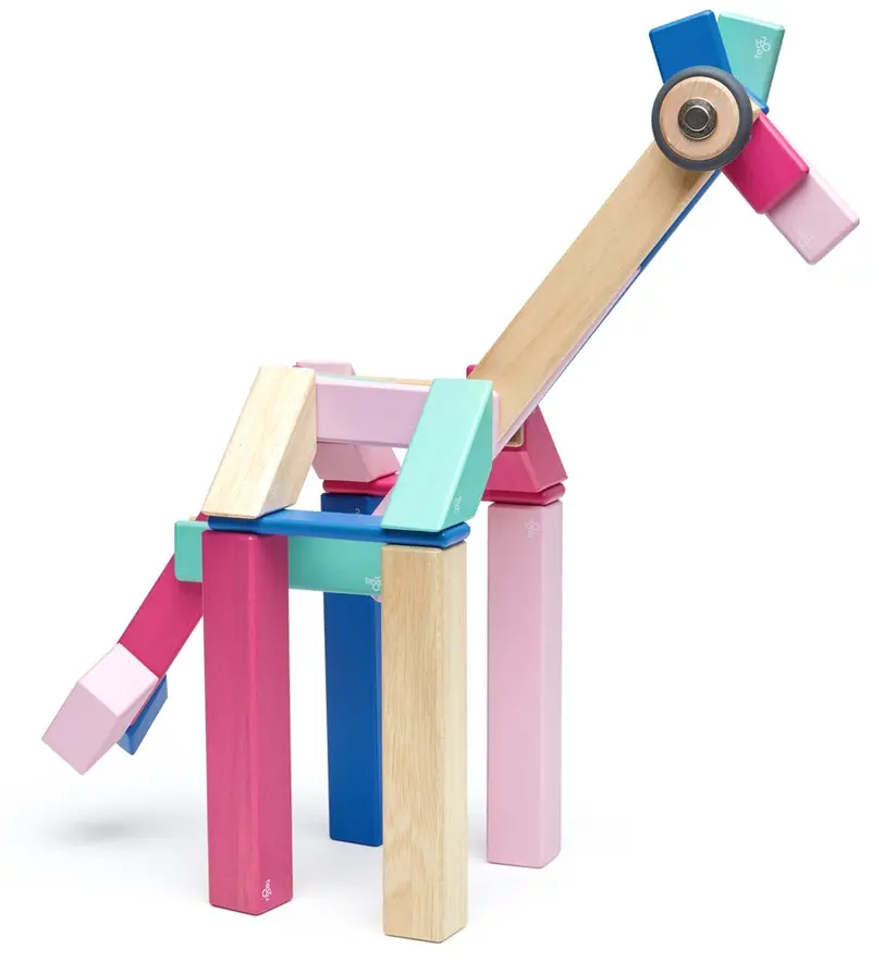 Tegu Magnetic Blocks - Blossom 42 Piece 1