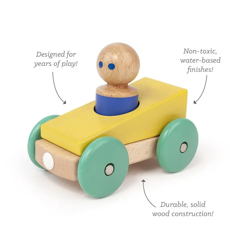 Tegu Magnetic Racer Yellow And Teal 2