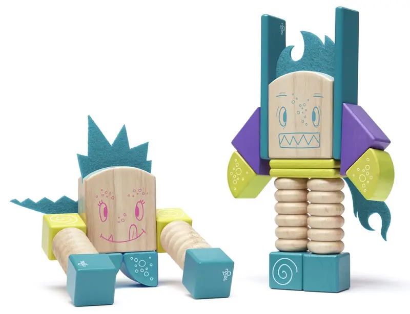 Tegu Magnetic Sticky Monsters - Beans & Tumtum 2