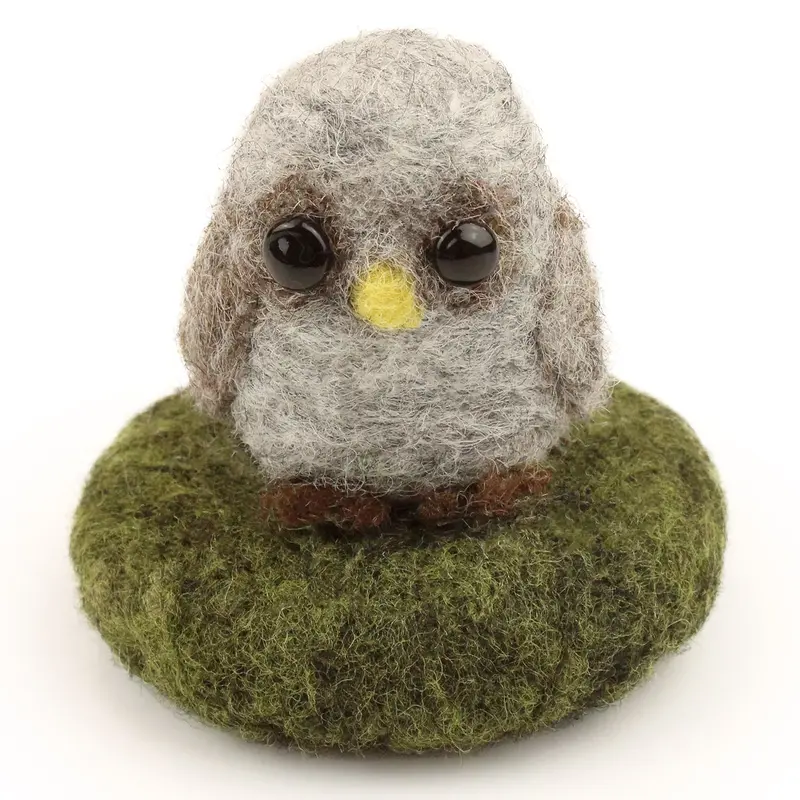 The Makerss - Amiguwoolli Owl Mini Needle Felt Kit 1