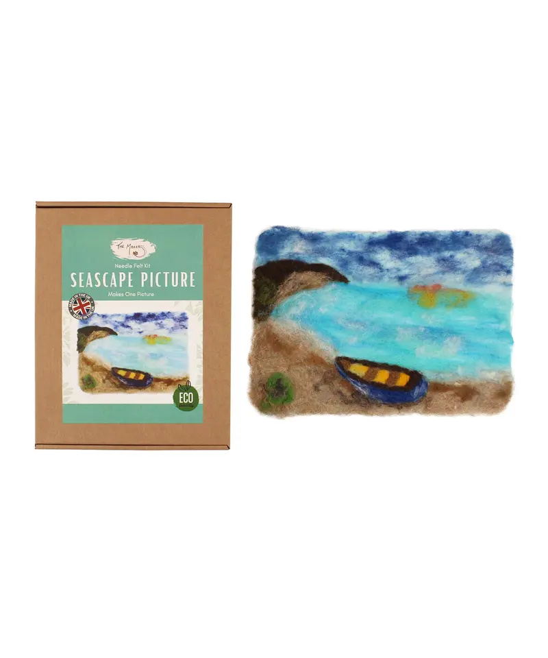 The Makerss - Seascape Picture Needle Felt Kit 2