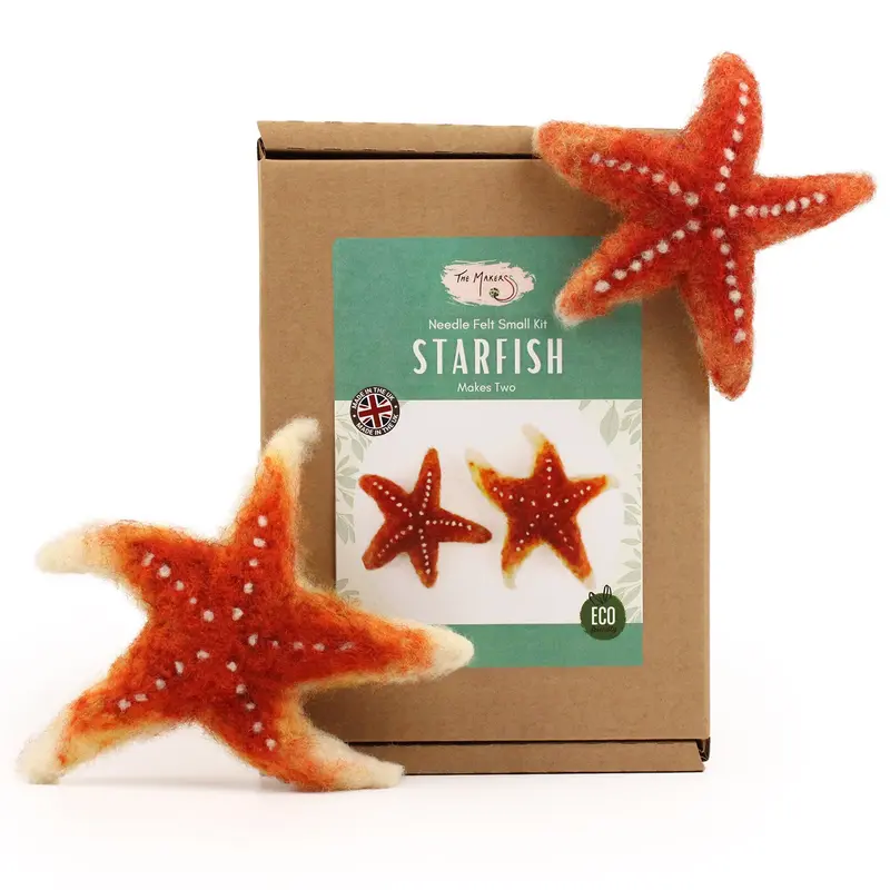 The Makerss - Small Starfish Needle Felt Kit 1