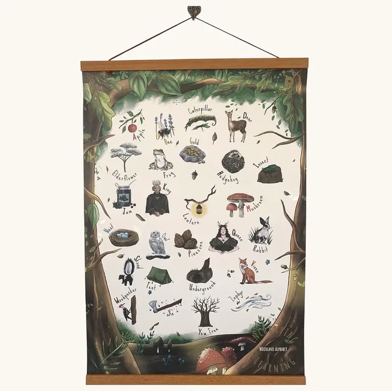 The Phive Enchanting Woodland Alphabet Print 1