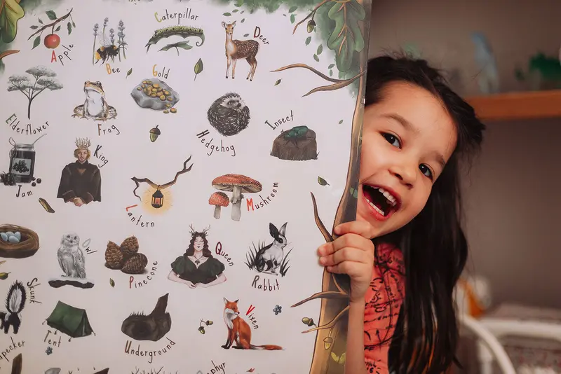 The Phive Enchanting Woodland Alphabet Print 2