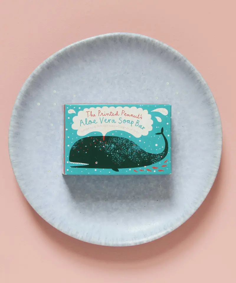 The Printed Peanut Fragrance-Free Aloe Vera Soap 1