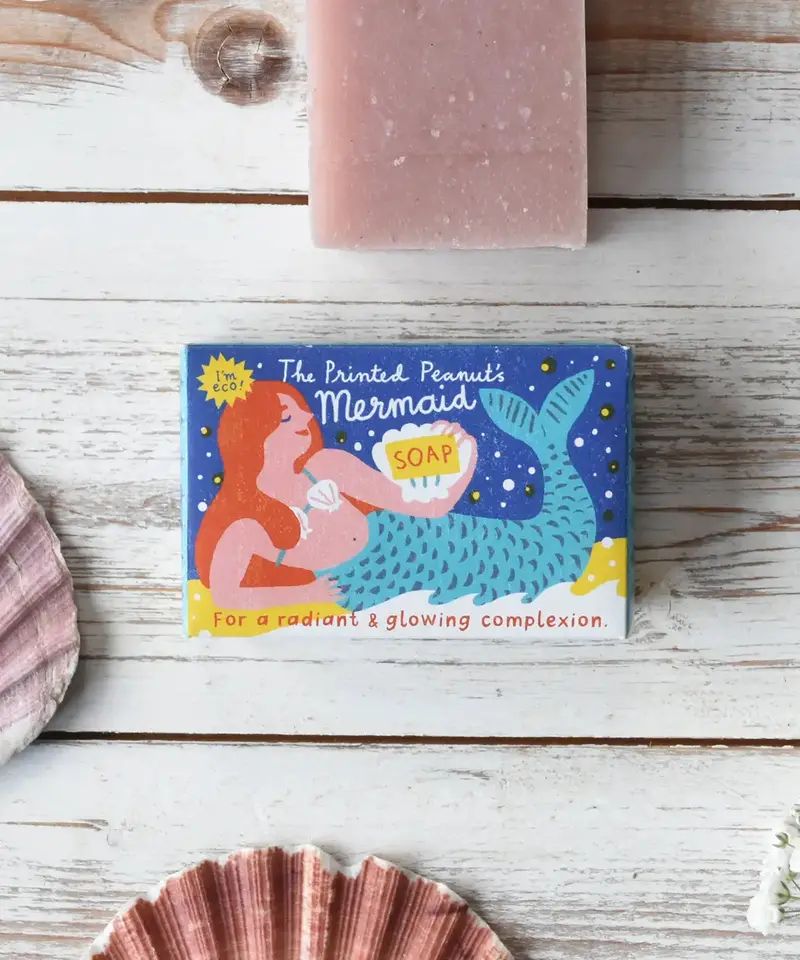 The Printed Peanut Mermaid Rose Geranium Soap 1