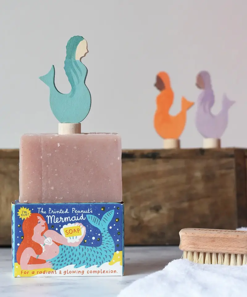 The Printed Peanut Mermaid Rose Geranium Soap 2