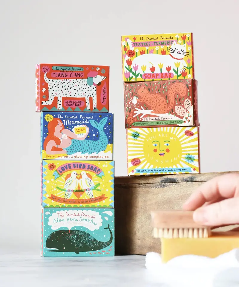 The Printed Peanut Natural Cedarwood Soap 2