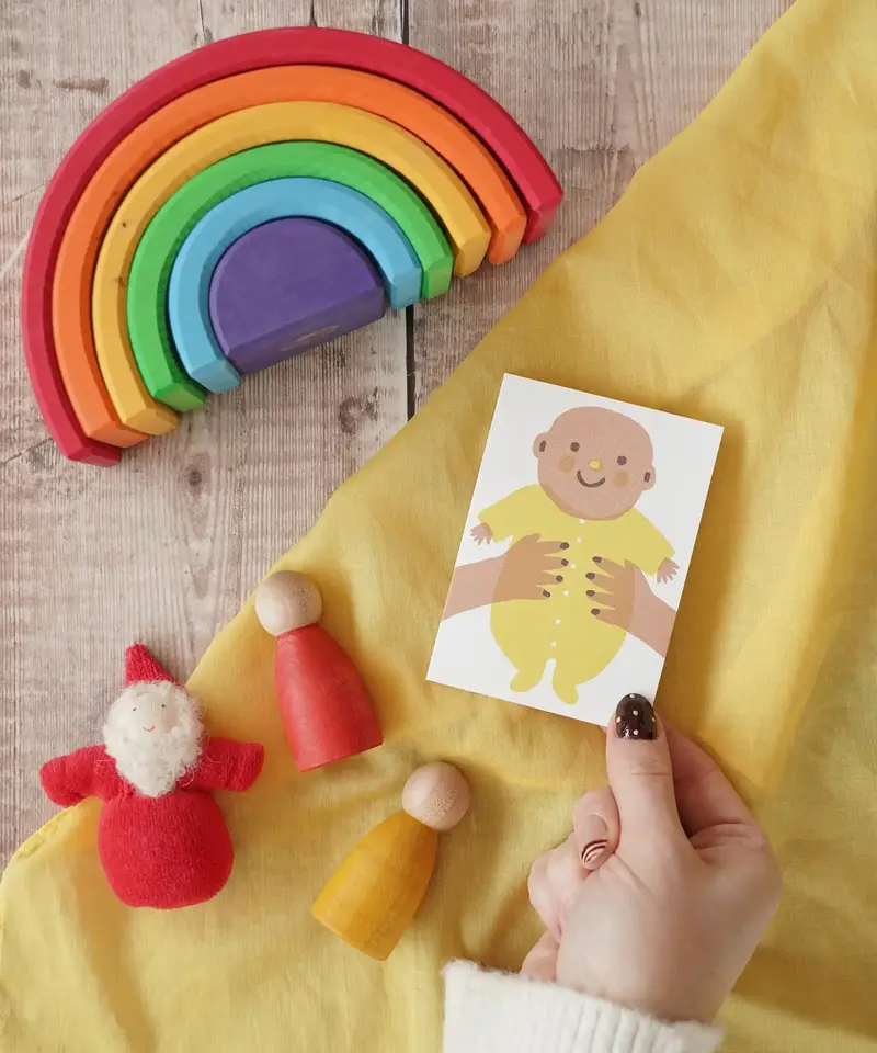 The Printed Peanut New Baby Mini Card - Yellow 2