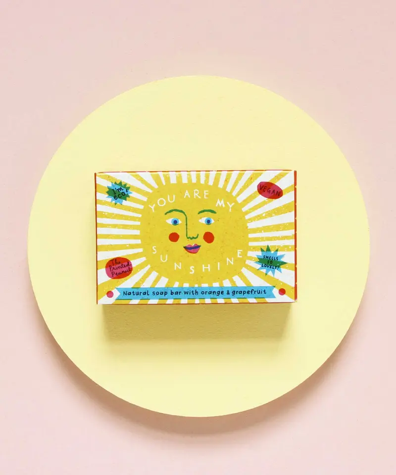 The Printed Peanut Sunshine Orange & Grapefruit Soap 1