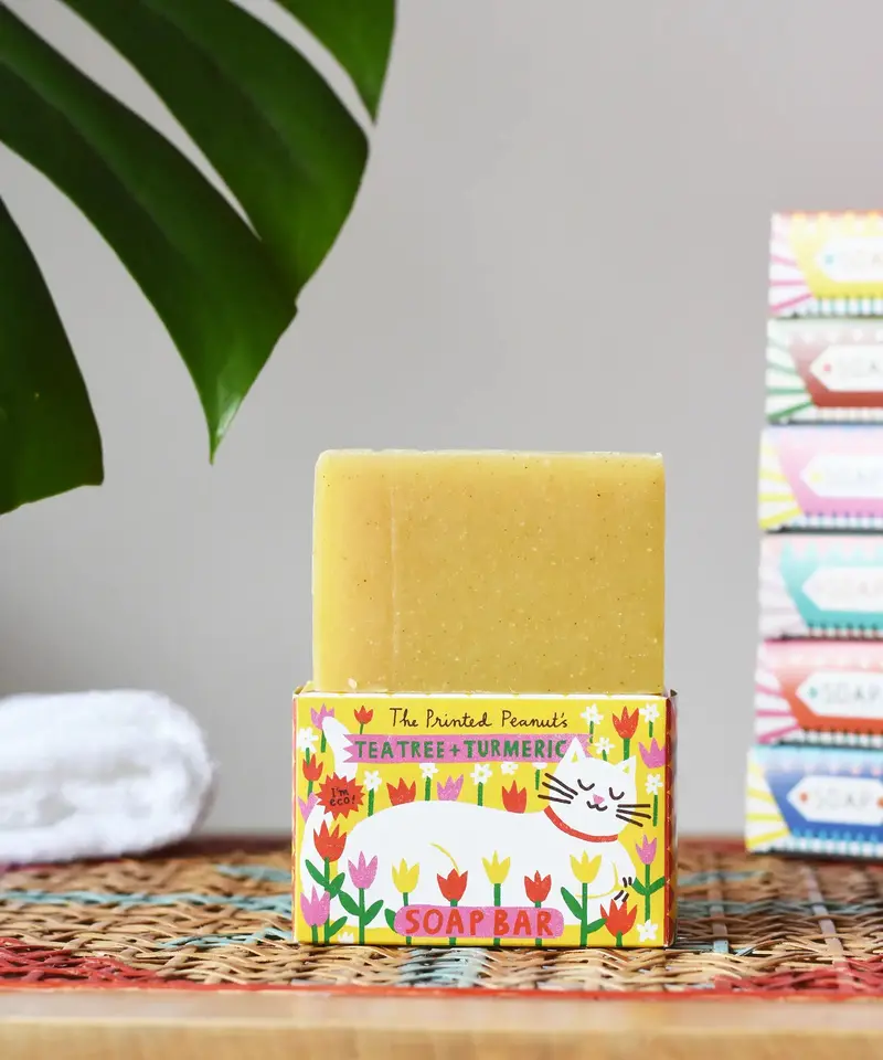 The Printed Peanut Tea Tree & Turmeric Soap 2