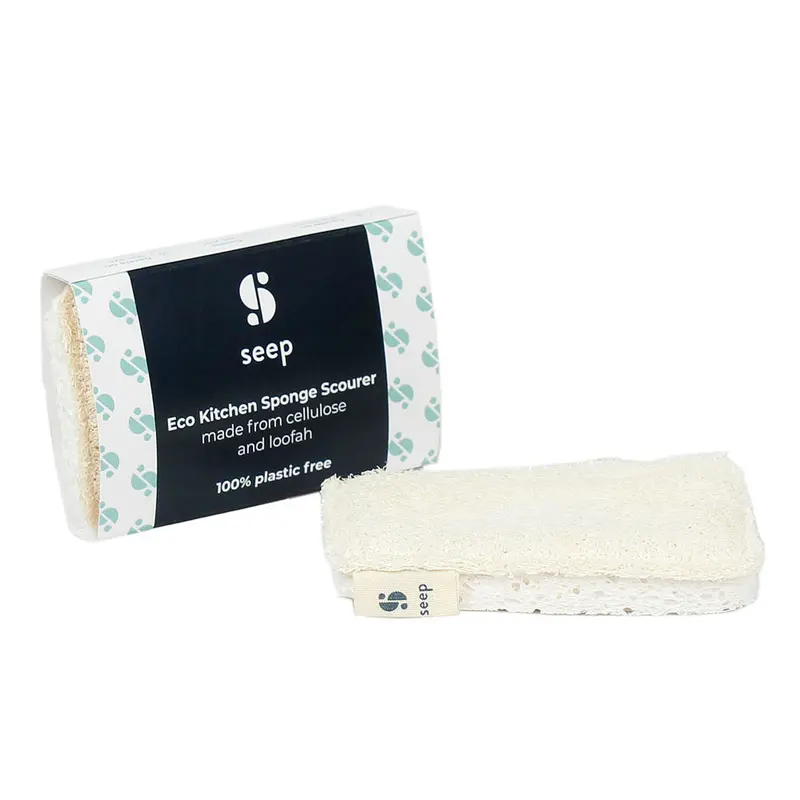 The Seep Company Compostable Sponge With Loofah Scourer 1