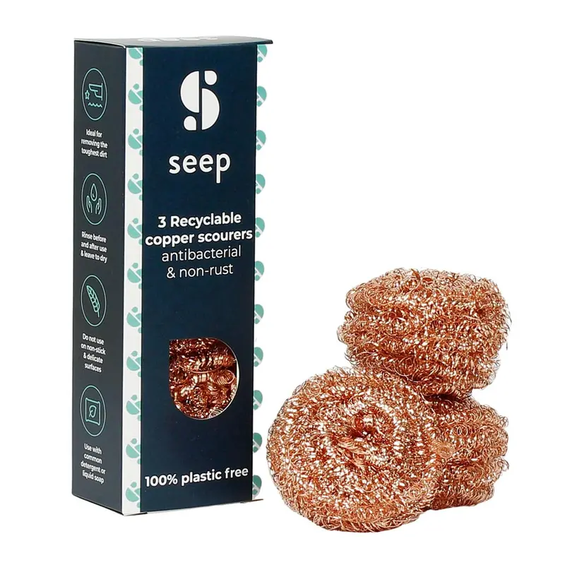 The Seep Company Recyclable Copper Scourers - 3 Pack 1