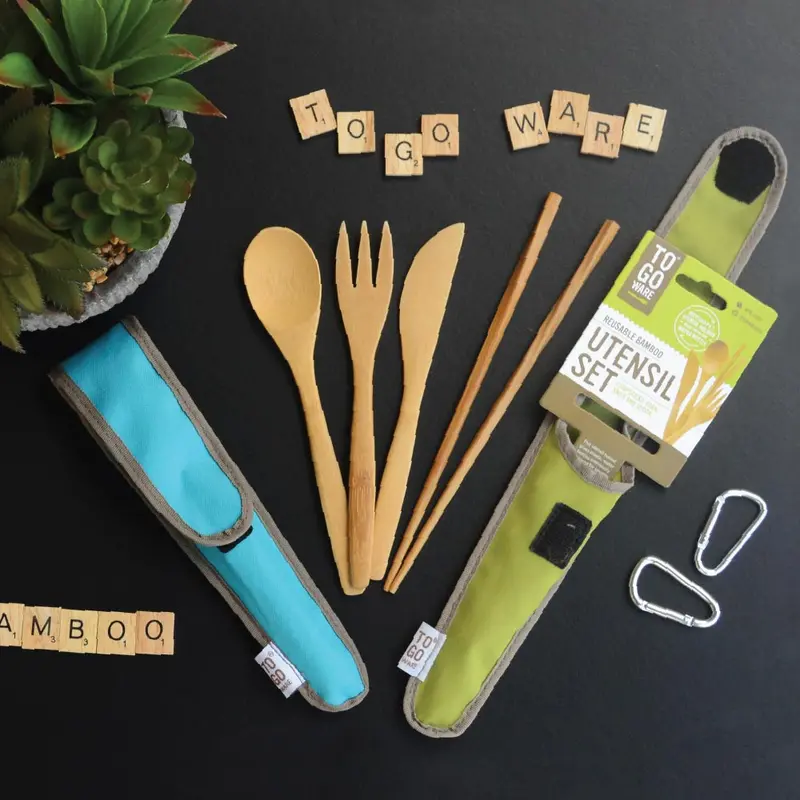 To Go Ware Avocado Bamboo Utensil Set 2