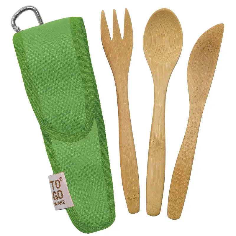To Go Ware Bamboo Kids Cutlery Set - Kiwi 1