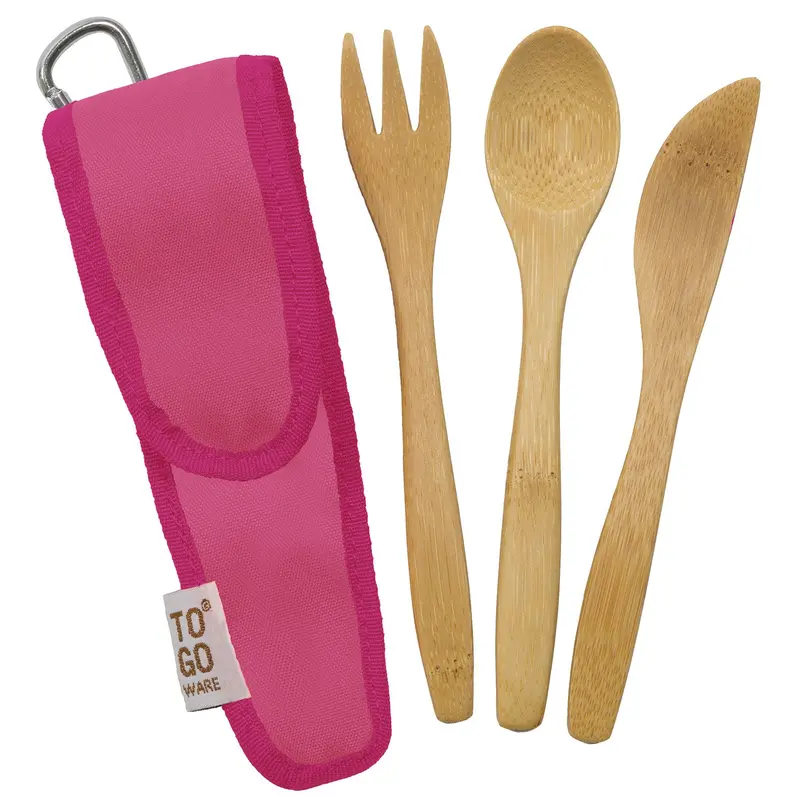To Go Ware Bamboo Kids Cutlery Set - Melon 1