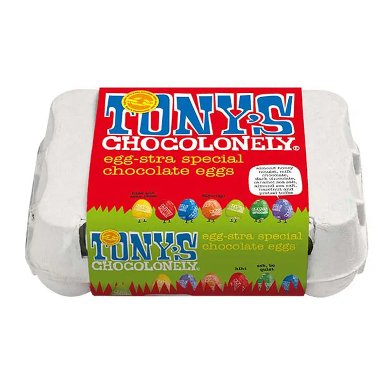 Tony's Chocolonely Egg-Stra Special Chocolate Eggs 1