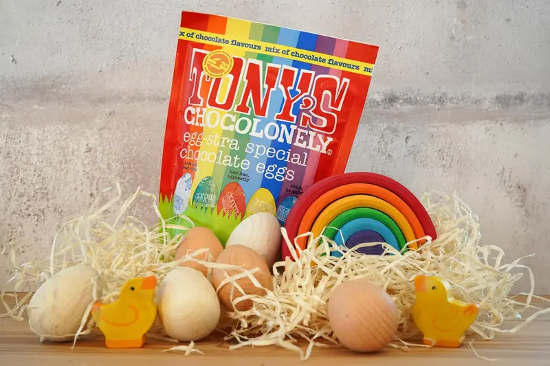 Tony's Chocolonely Egg-Stra Special Chocolate Eggs Pouch - Mixed Flavours 230G 2
