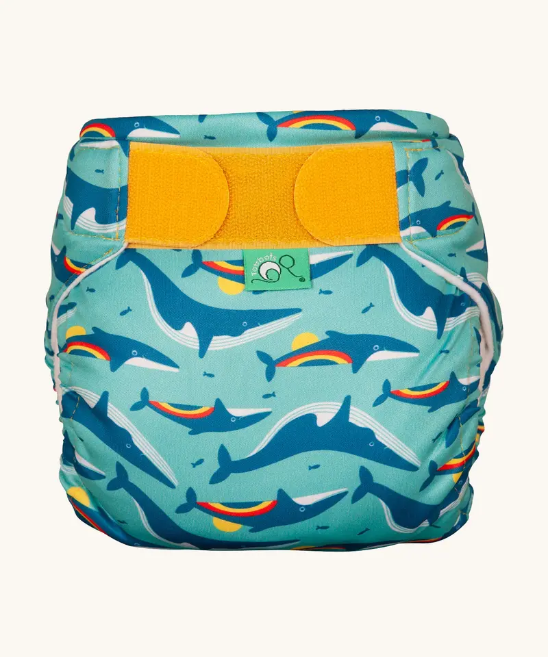 Tots Bots Swim Nappy - Rainbow Whales 1