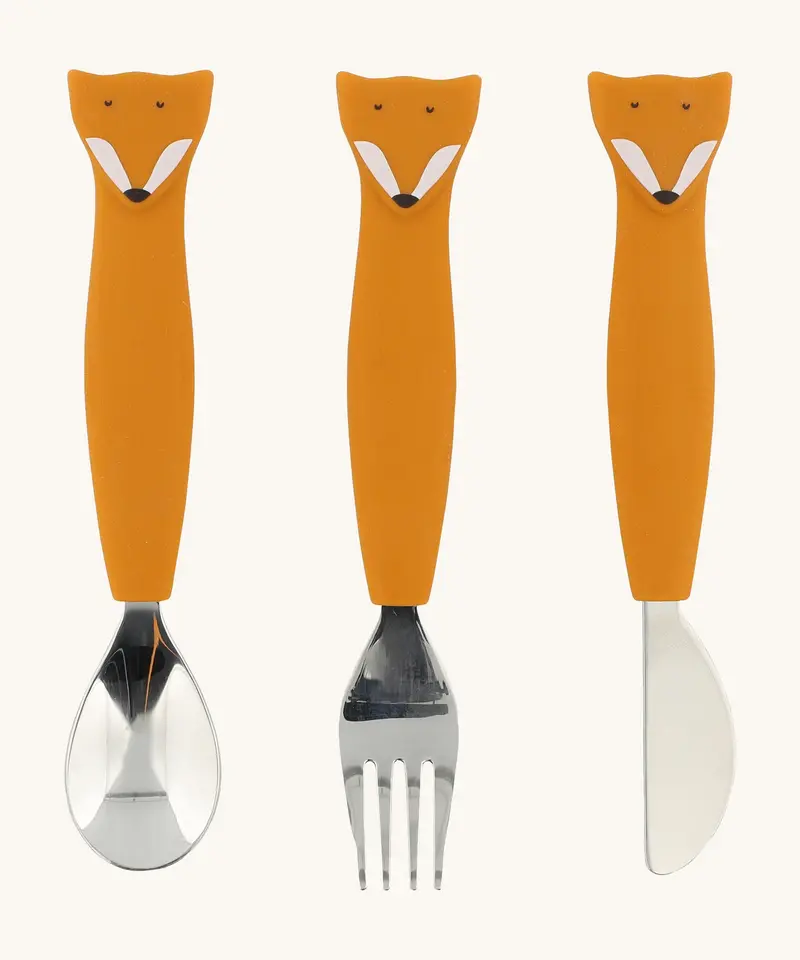 Trixie Animal Friends Silicone Cutlery Set - 3 Pack 1