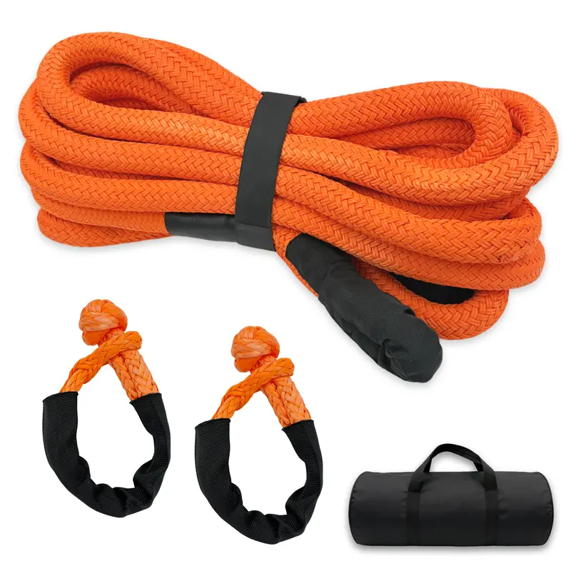 Trucktok 1" X 30Ft Kinetic Recovery Rope Soft Shackle Series 35,000 Lbs Break Strength 1