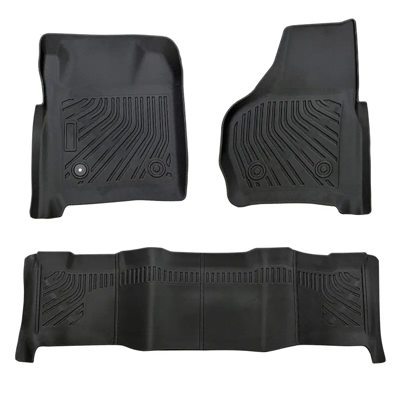 Trucktok 1999-2007 Ford F250 F350 F450 Supercrew Cab All-Weather Tpe Floor Mats 1