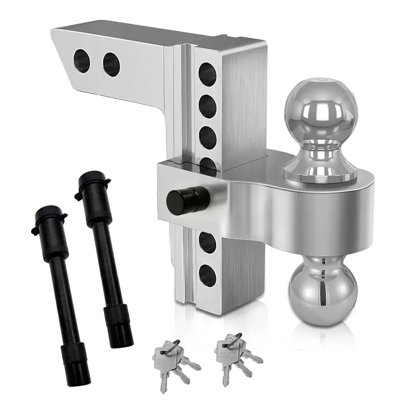 Trucktok 2" Adjustable Hitch 6" Drop/Rise 12,000 Gtw With Dual Locks 1
