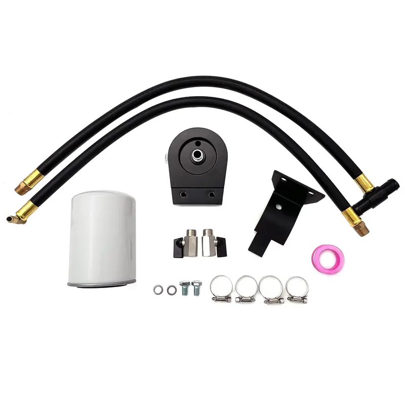 Trucktok 2003-2007 6.0L Ford F250 F350 Super Duty Excursion V8 Powerstroke Diesel Coolant Filtration Filter System Kit Fits 1