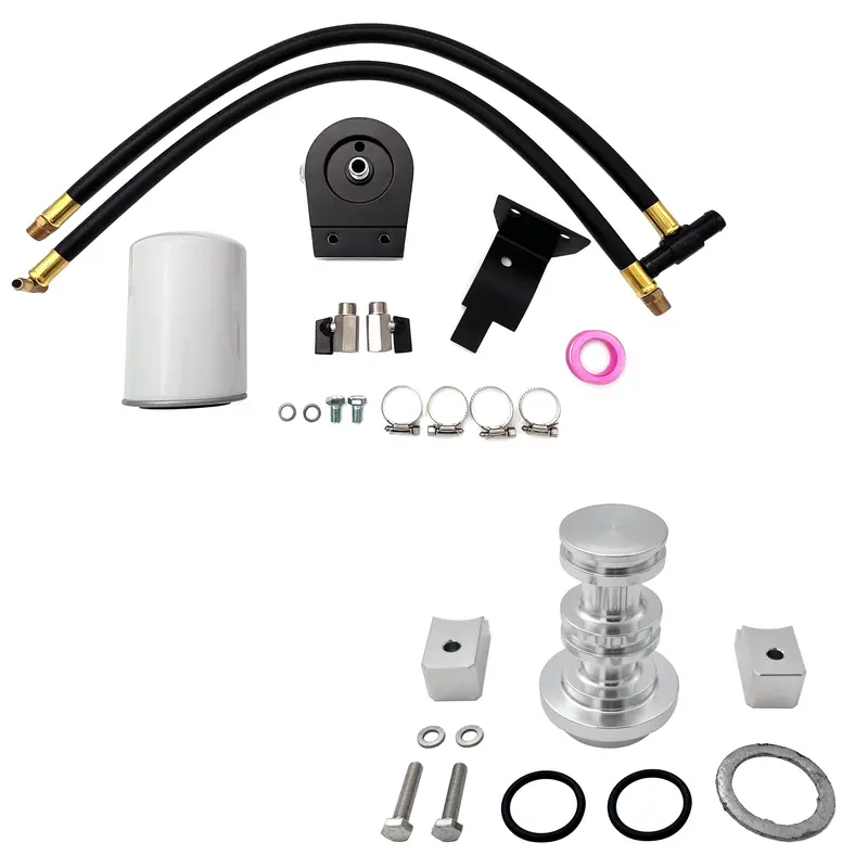 Trucktok 2003-2007 6.0L Ford Powerstroke Coolant Filter & Eliminator Spool Egr Delete Kit 1