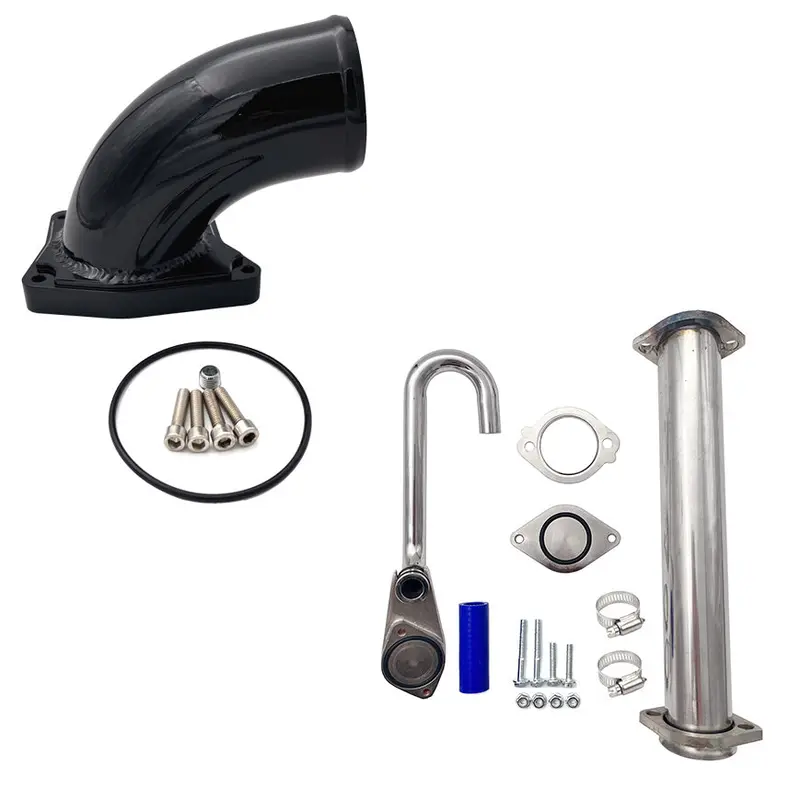 Trucktok 2003-2007 6.0L Ford Powerstroke Diesel Egr Cooler Delete Kit W/Intake Elbow 1