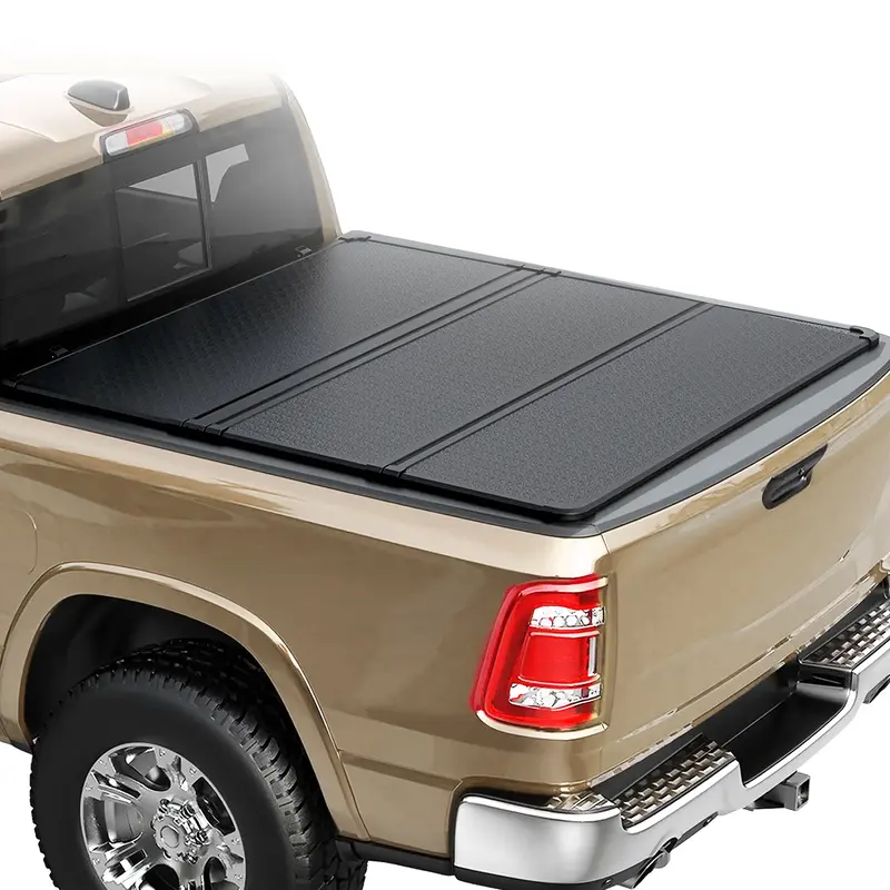 Trucktok 2003-2025 Dodge Ram 1500 2500 3500 8Ft Hard Tri-Fold Tonneau Cover Truck Bed 1