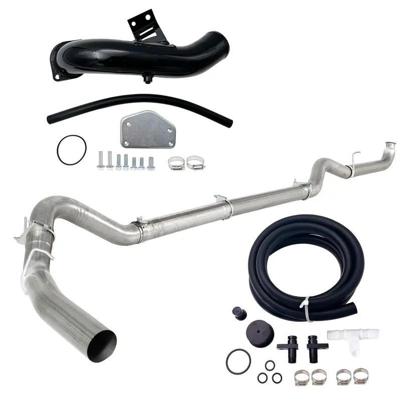 Trucktok 2004-2005 6.6L Duramax Lly 4" Dp-Back Dpf Delete Pipe & Egr Delete Kit 1