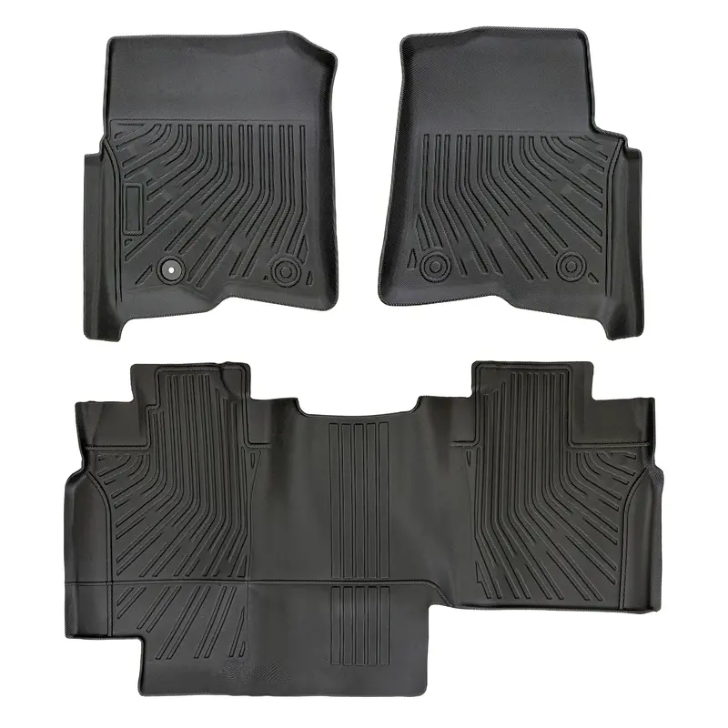 Trucktok 2004-2008 Ford F150 Supercrew Cab All-Weather Tpe Floor Mats 1