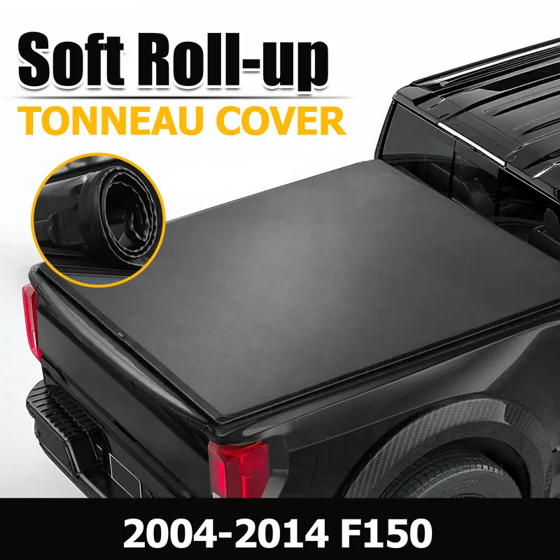 Trucktok 2004-2014 Ford F150 5.5Ft Soft Roll Up Tonneau Cover Truck Bed 2