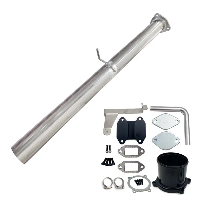 Trucktok 2007-2009 6.7L Ram Cummins 4" Dpf Race Pipe & Egr Cooler Delete Kit 1