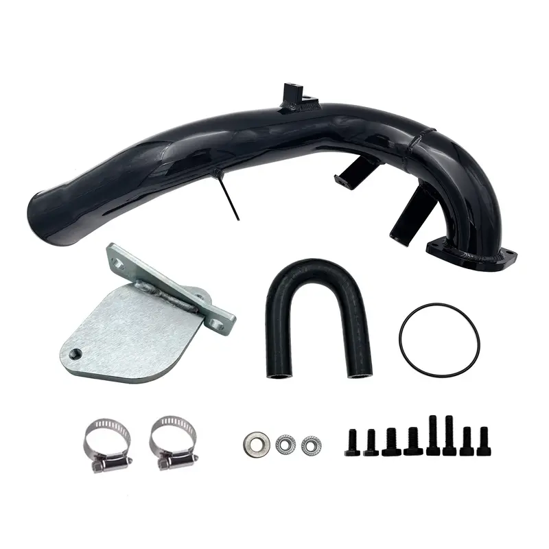 Trucktok 2007-2010 6.6L Duramax Lmm Egr Delete Kit High Flow Intake Elbow Pipe Tube 1