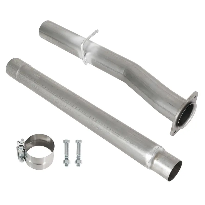 Trucktok 2008-2010 6.4L Ford F250 F350 F450 F550 Powerstroke 4Inch Cat & Dpf Delete Pipe 1
