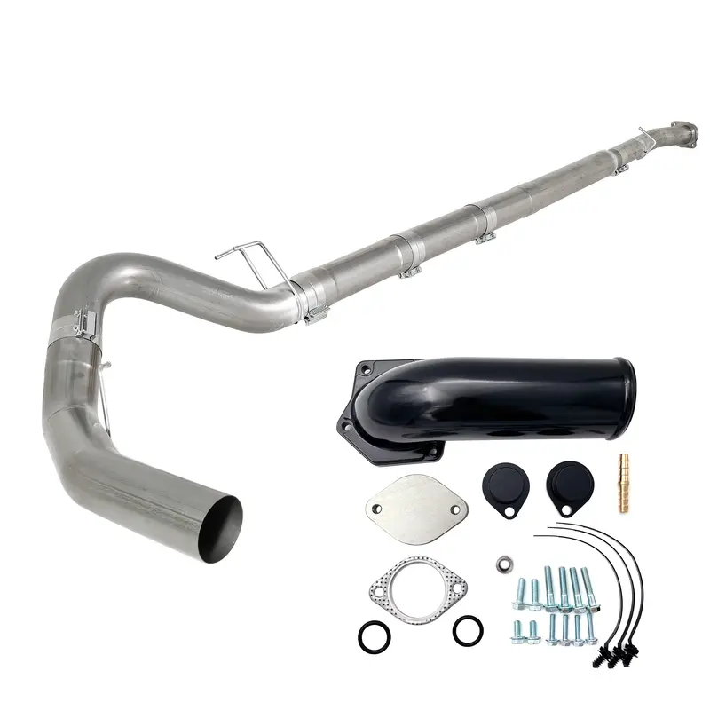 Trucktok 2008-2010 6.4L Ford Powerstroke 5" Dp-Back Dpf Delete Pipe & Egr Delete Kit 1