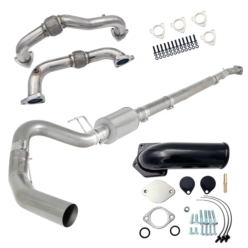 Trucktok 2008-2010 6.4L Ford Powerstroke 5" Dp-Back Dpf Delete Pipe & Egr Delete Kit 1