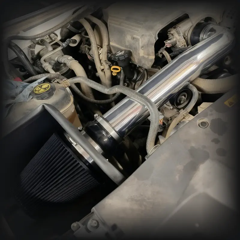 Trucktok 2009-2013 4.8L 5.3L 6.0L Chevy Gmc 1500 Cold Air Intake W/Heat Shield 2