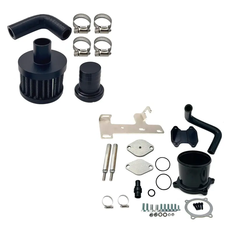 Trucktok 2010-2018 6.7L Dodge Ram Cummins Egr Delete & Ccv Crankcase Ventilation Kit 1
