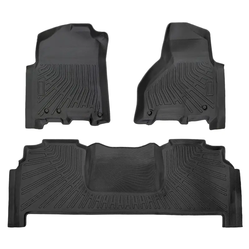 Trucktok 2010-2018 Dodge Ram 2500 3500 Mega Cab All-Weather Tpe Floor Mats 1