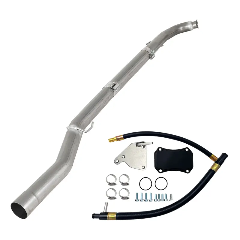 Trucktok 2011-2015 6.6L Chevy Gmc Duramax 4" Dpf Delete Pipe & Egr Delete Kit 1