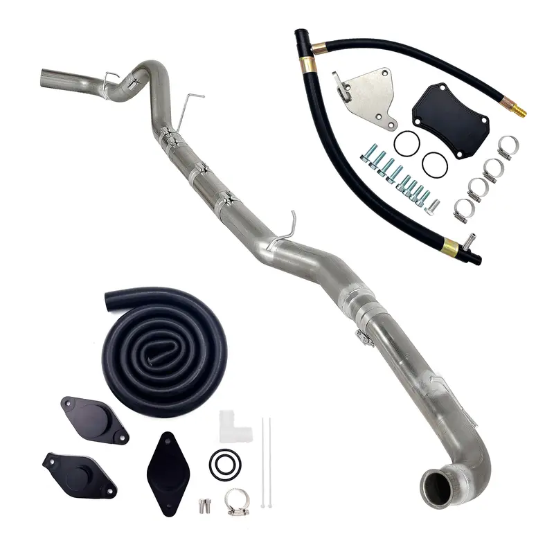 Trucktok 2011-2015 6.6L Duramax Lml 4" Dp-Back Dpf Delete Pipe & Egr/Cc Delete Kit 1