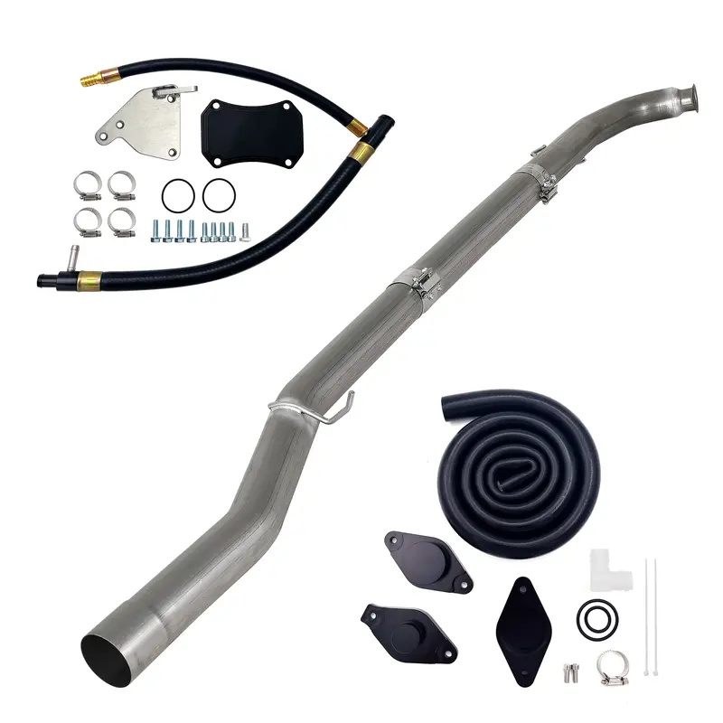 Trucktok 2011-2015 6.6L Duramax Lml 4" Dpf & Cat Delete Pipe & Ccv Reroute Egr Delete Kit 1