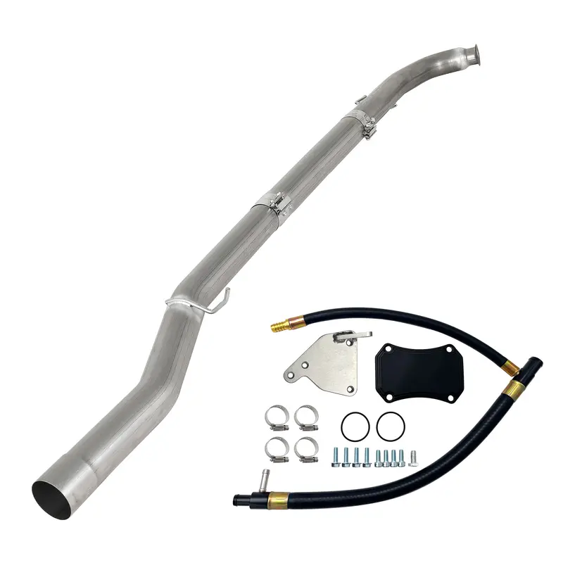 Trucktok 2011-2015 6.6L Duramax Lml 4" Dpf & Cat Delete Pipe & Egr Cooler Delete Kit 1