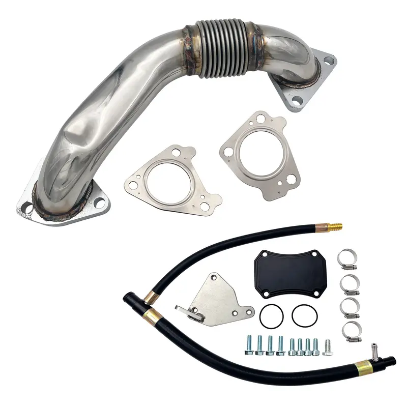 Trucktok 2011-2016 6.6L Chevy Duramax Lml Up-Pipe & Egr Cooler Delete Kit (Passenger Side) 1