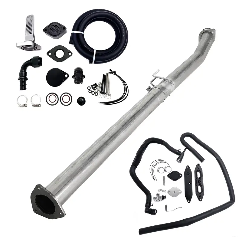 Trucktok 2011-2019 6.7L Powerstroke 4" Exhaust Delete Pipe & Ccv/Egr Delete Kit 1