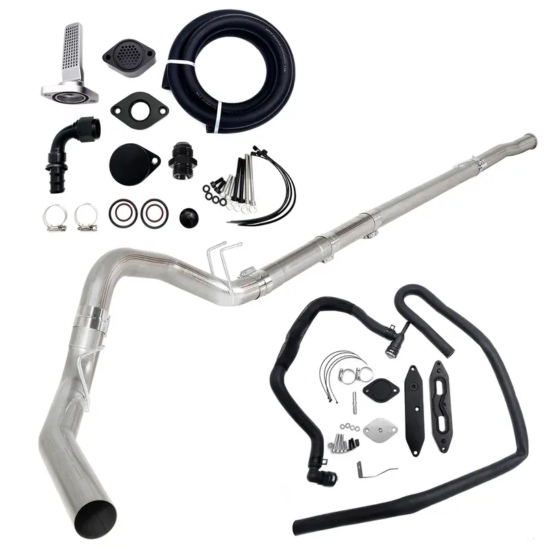 Trucktok 2011-2022 6.7L Ford Powerstroke 4" Dp-Back Dpf/Ccv/Egr Delete Kit 1